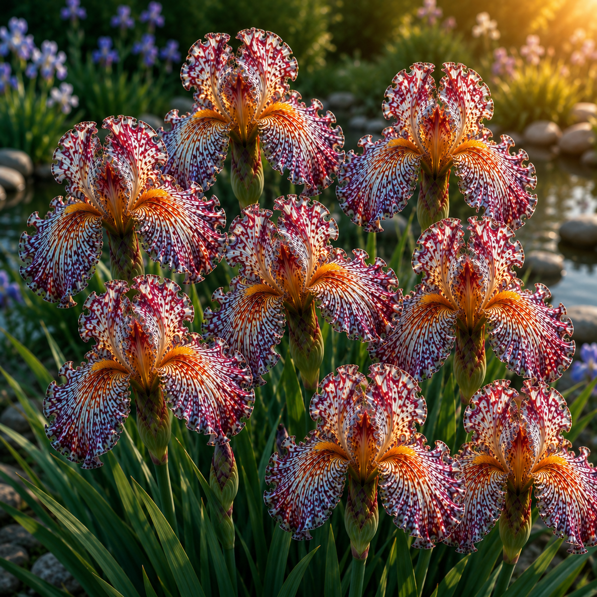 🤗🌸Rare Tropical Fish Iris Bulbs – Blooms That Look Like Living Underwater Art🐠