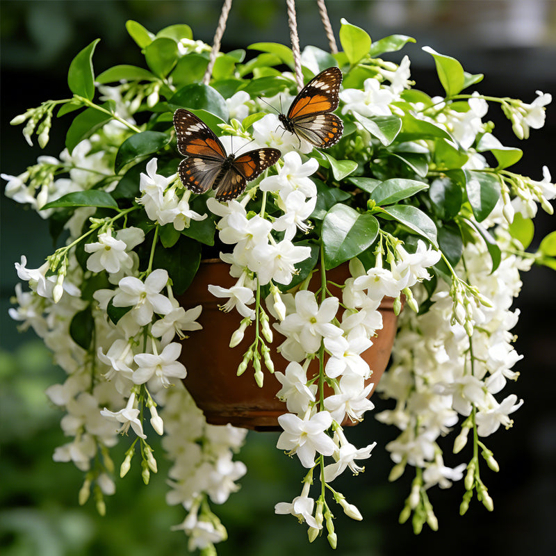💐 Midnight Perfume Jasmine Seeds – Fragrant Climbing Flowers for Balcony & Garden 🌼