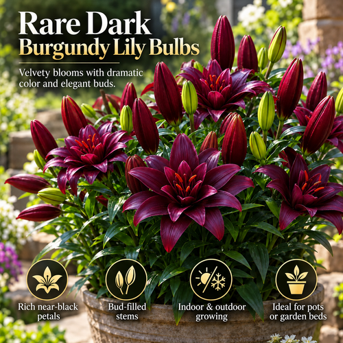 🌺🍷Double Bloom Lily Bulbs—Fresh and Sweet