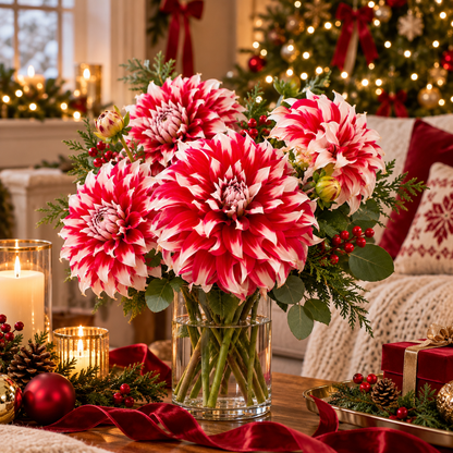 🎅🌸  'Santa Claus' Dahlia Bulbs