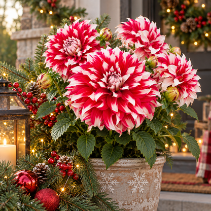 🎅🌸  'Santa Claus' Dahlia Bulbs