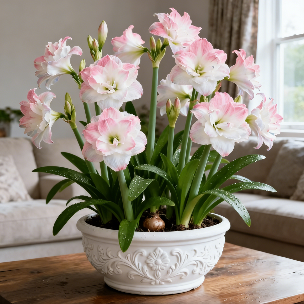 🤗🌺 One Hippeastrum Bulb, One Stunning Giant Bloom💥🏠