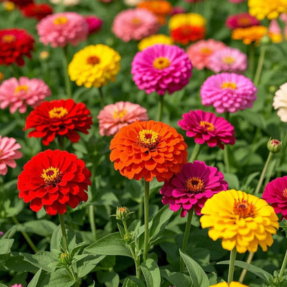 🦋 Easy Double Zinnia Seeds – Massive Colorful Blooms in Just Weeks 🌸✨