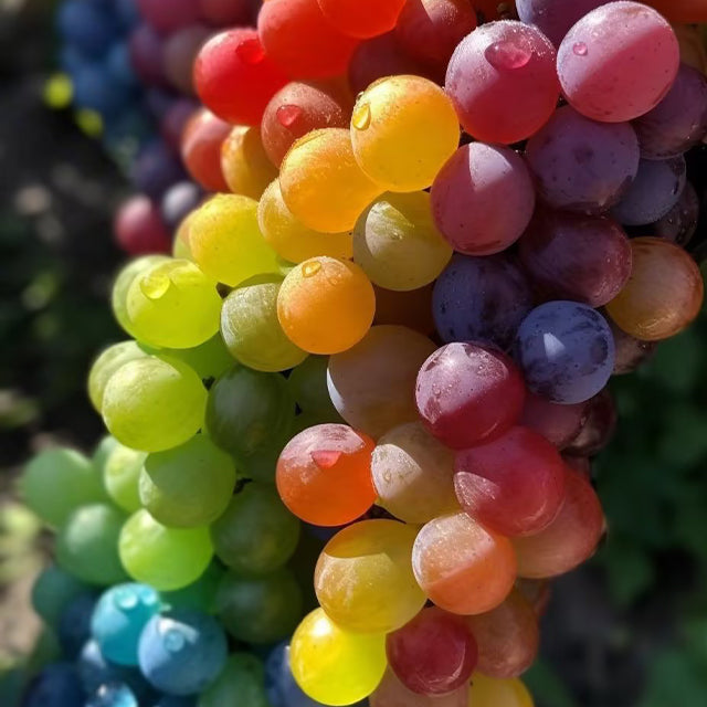 🌈🍇Rare Rainbow Hybrid Grape Organic