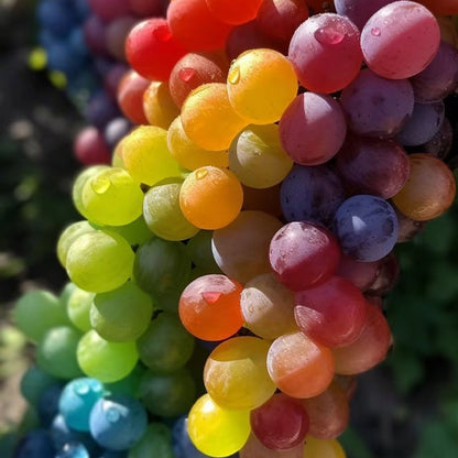 🌈🍇Rare Rainbow Hybrid Grape Organic
