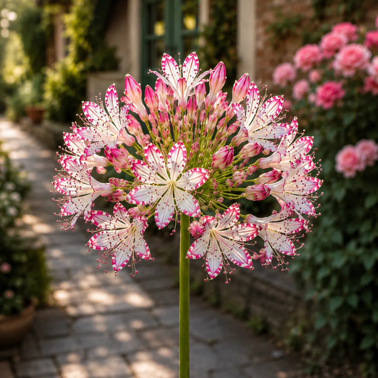 🏠🌸 Celestial Lace Agapanthus Bulbs 🌿 Elegant Blooms, Easy to Grow