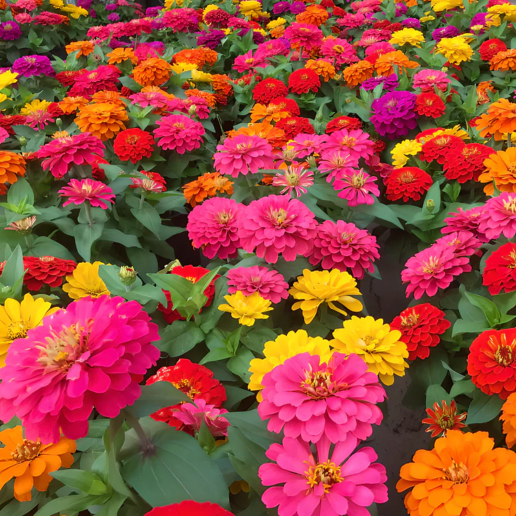 🦋 Easy Double Zinnia Seeds – Massive Colorful Blooms in Just Weeks 🌸✨