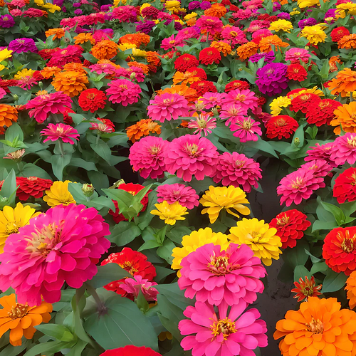 🦋 Easy Double Zinnia Seeds – Massive Colorful Blooms in Just Weeks 🌸✨