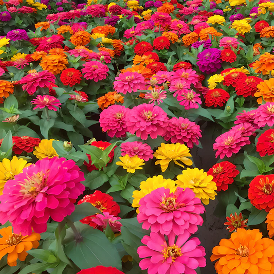 🦋 Easy Double Zinnia Seeds – Massive Colorful Blooms in Just Weeks 🌸✨