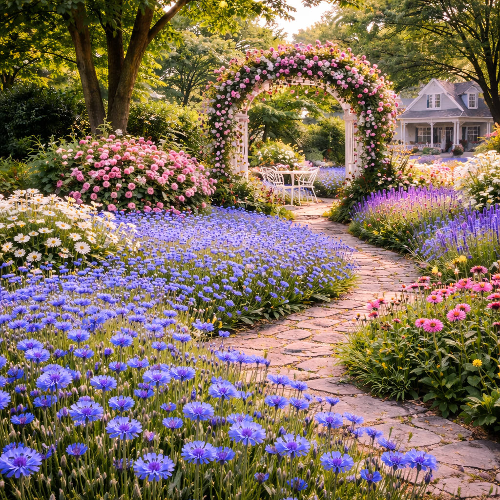 Premium Cornflower Seeds - Colorful, Resilient, and Easy-to-Grow Wildflowers!