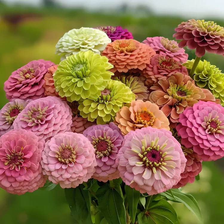 🦋 Easy Double Zinnia Seeds – Massive Colorful Blooms in Just Weeks 🌸✨