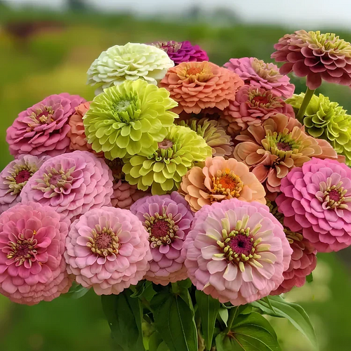 🏠🌿Easy Double Zinnia Seeds – Big, Bold, Beautiful💮🤗