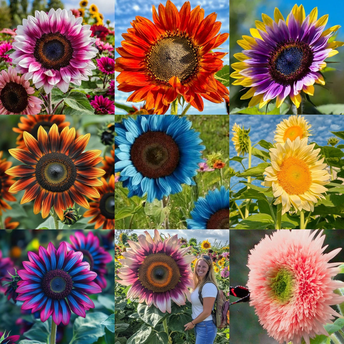 🌻 Colorful Sunflower Seeds Mix ✨ Grow a Bright, Vibrant Garden with Ease
