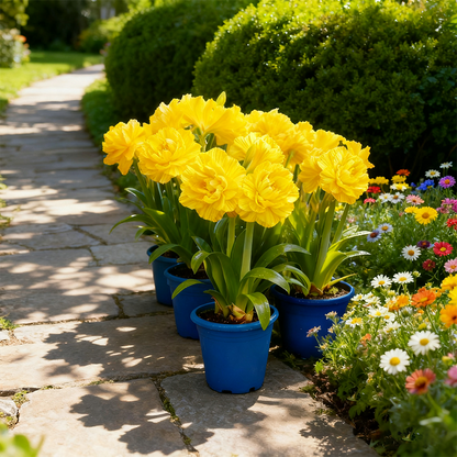🌼 Rare Double Daffodils 🤗 Elegant Blooms of Hope & Good Fortune