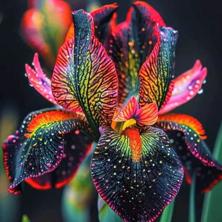 Rare Iris Bulbs 🌈🌑Cultivate a Rainbow in Your Garden✨