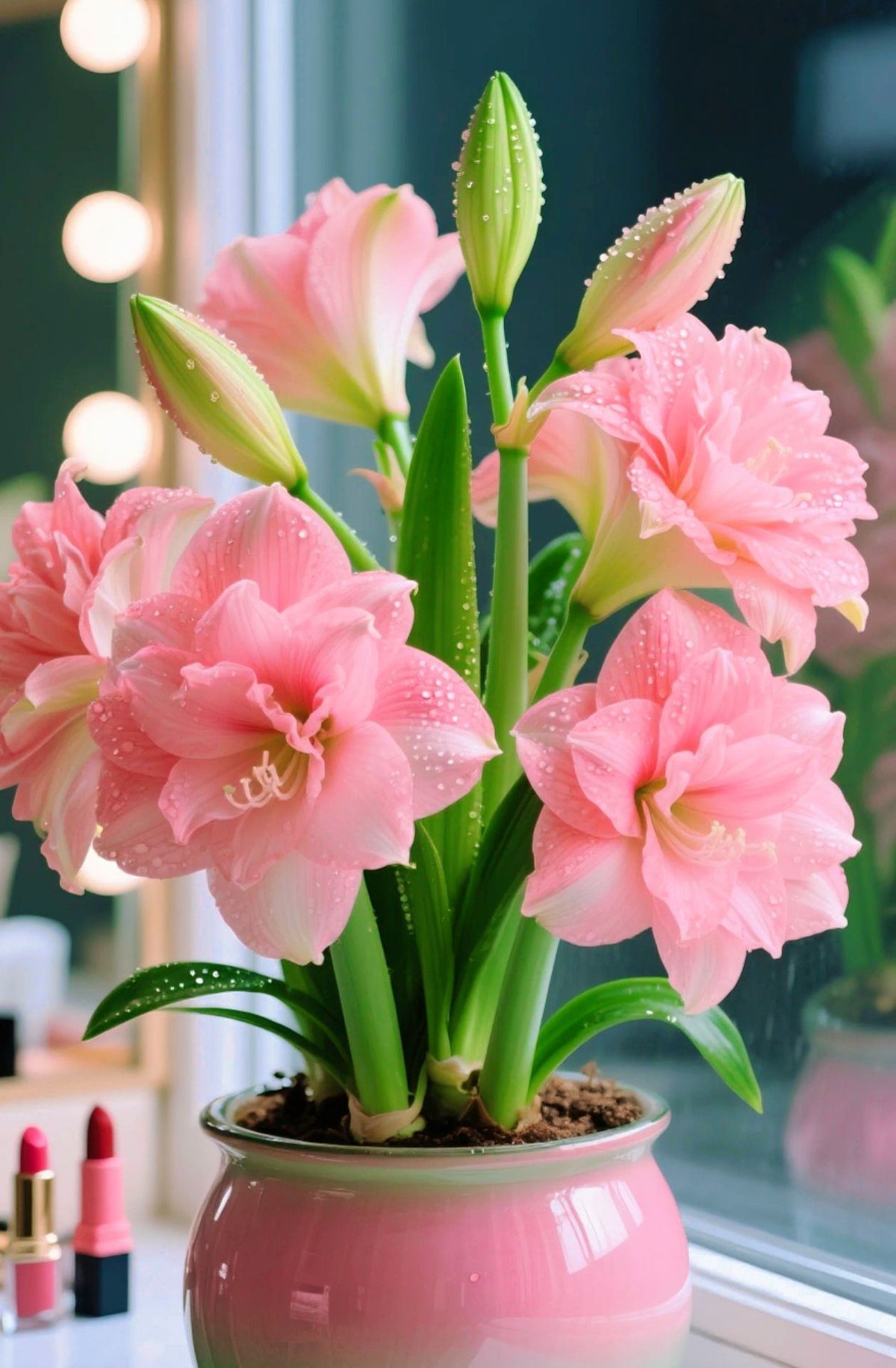 🔥 Limited-Time Offer 🌺 Rare Double-Petaled Perfume Amaryllis – Giant Fragrant Blooms All Winter Long ❄️