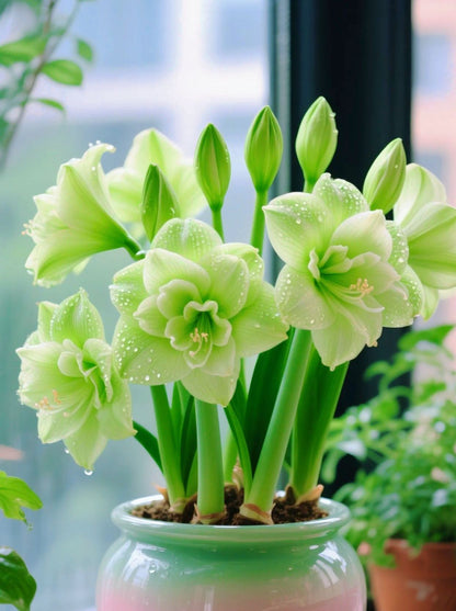 🔥 Limited-Time Offer 🌺 Rare Double-Petaled Perfume Amaryllis – Giant Fragrant Blooms All Winter Long ❄️