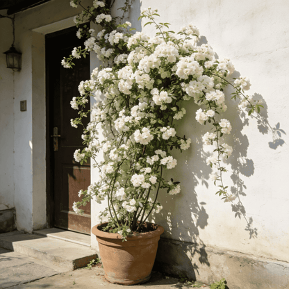 🏠💛 Yellow Banksia Rose 🌿 Create Stunning Flower Walls — Easy to Grow Anywhere 🌼
