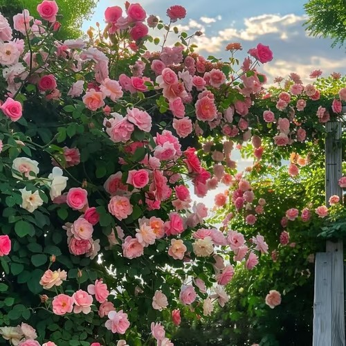 🌹Climbing Vine Rose Seeds – Transform Your Garden Into a Blooming Rose Wall